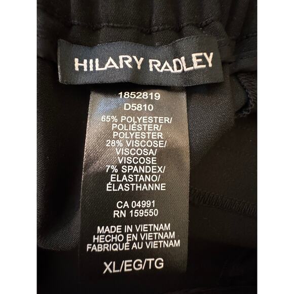 New HILARY RADLEY Women's Black Pull-On Ankle Pants Size XL - Picture 6 of 6